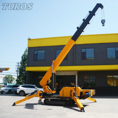 qualidade  Span 16.8m Narrow Space Spider Crane For Construction And Industrial Applications fábrica