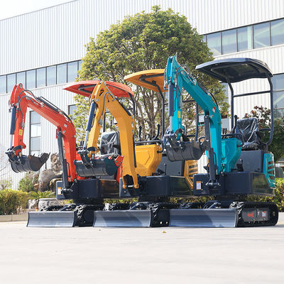 Mini-excavadora para uso doméstico de 1,2 toneladas com capacidade de balde de 0,2 m3