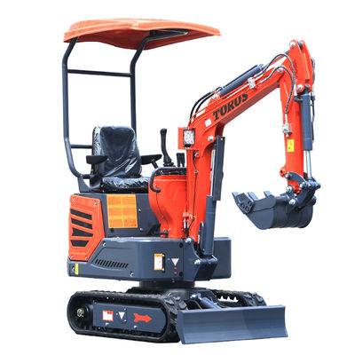 1.2 toneladas Motor Diesel Toros Mini Excavator Pressão de funcionamento 22MPa