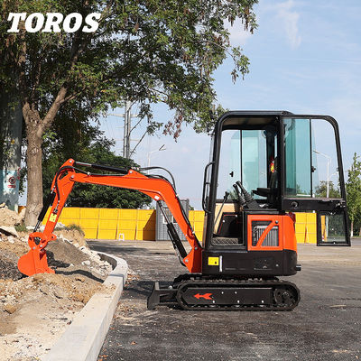 19KW Toros Mini Excavator Hydraulic 1,5 Ton Mini Digger Home Use