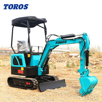 19KW Toros Mini Excavator Hydraulic 1,5 Ton Mini Digger Home Use