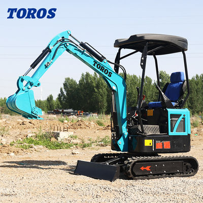 19KW Toros Mini Excavator Hydraulic 1,5 Ton Mini Digger Home Use