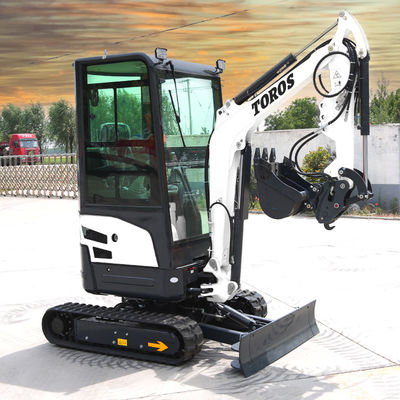 11.8KW 2600rpm 1,8 Ton Mini Excavator Pequena máquina de escavação para a agricultura