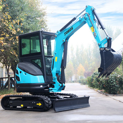 Mini escavadeira Crawler Toros 2,6 toneladas Equipamento de escavação pequeno para reparação de estradas