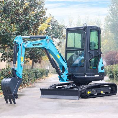 Mini escavadeira Crawler Toros 2,6 toneladas Equipamento de escavação pequeno para reparação de estradas