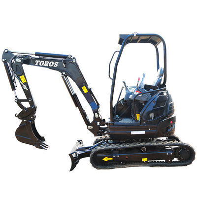 Mini escavadeira Crawler Toros 2,6 toneladas Equipamento de escavação pequeno para reparação de estradas