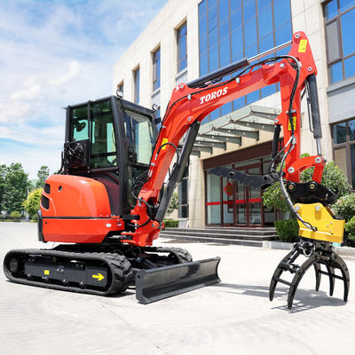 Toros 3,5 toneladas Mini Digger Minibagger Equipamento de escavação compacto