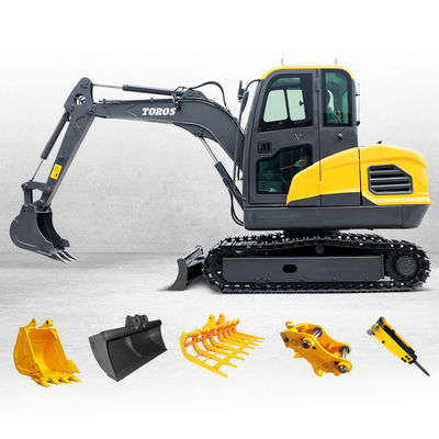 Excavadora mini hidráulica de 1,2 toneladas com 1200 mm de comprimento de trilho
