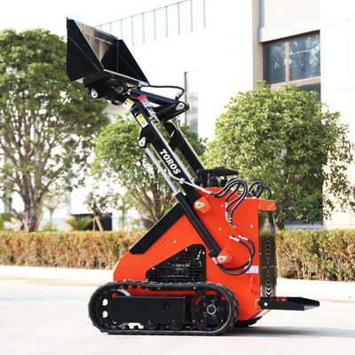 2-4Mph Mini Skid Steer Loader com 2 cargas de inclinação Sistema hidráulico de circuito fechado