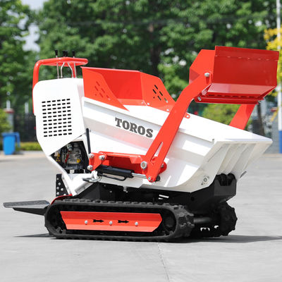 Construção robusta Mini Crawler Dumper com pneus pneumáticos / sólidos