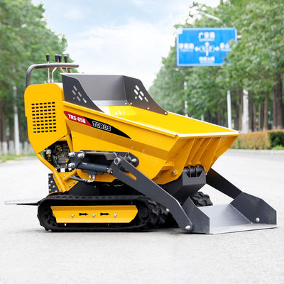 Integrado um auto da parte que carrega a mini esteira rolante do dumper para terraplenagem