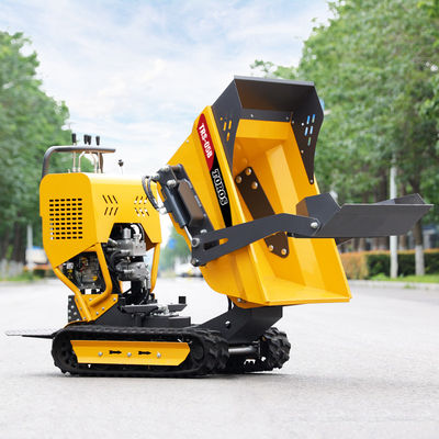Integrado um auto da parte que carrega a mini esteira rolante do dumper para terraplenagem