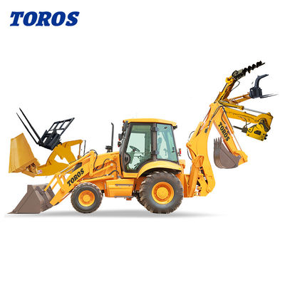 Máquina de carregamento de retroescavação versátil TOROS Mini 1 tonelada 2 toneladas 3 toneladas