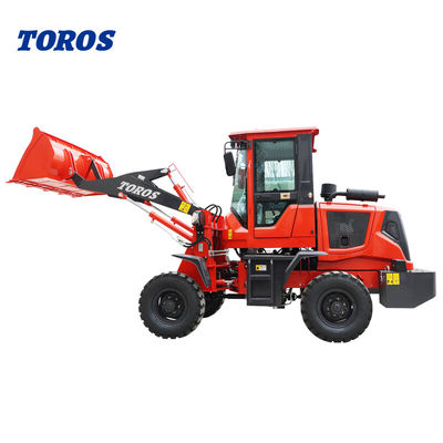 Máquina de carregamento de rodas frontal compacta e polivalente com balde de 0,5 m2