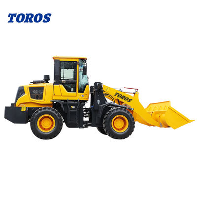Máquina de carregamento de rodas frontal compacta e polivalente com balde de 0,5 m2