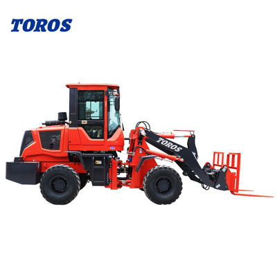 Máquina de carregamento de rodas frontal compacta e polivalente com balde de 0,5 m2