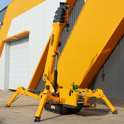 Aprovação da EPA Pequeno guindaste de aranha de 3 toneladas Guindaste de rastreamento de 5 toneladas Boom Lift