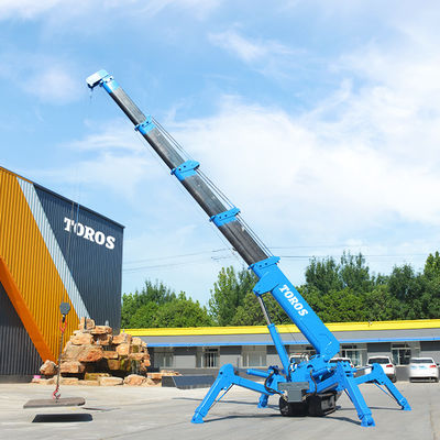 Aprovação da EPA Pequeno guindaste de aranha de 3 toneladas Guindaste de rastreamento de 5 toneladas Boom Lift