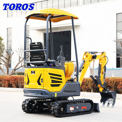 Motor diesel 1,2t Mini Excavator Machine 1,5 Ton Mini Digger 1 ano de garantia
