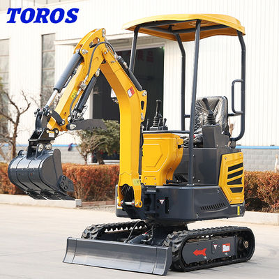 Motor diesel 1,2t Mini Excavator Machine 1,5 Ton Mini Digger 1 ano de garantia