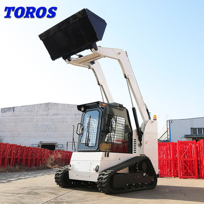 Mini Hidráulico 1 Ton Wheeled Skid Steer Loader para Trabalho de Estradas de Alto Desempenho