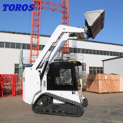 Multifuncional Mini Backhoe Track Skid Steer Loader Motor a diesel Alimentado