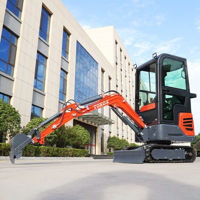Mini-excavadora hidráulica de 1,2 toneladas com cabine fechada