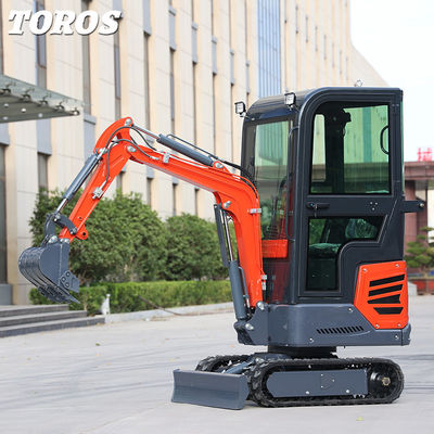 Alta manobrabilidade Mini mini escavadeira 1,2 toneladas 2870mm comprimento de transporte