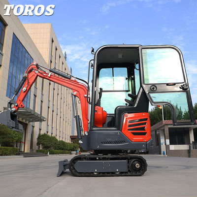 Alta manobrabilidade Mini mini escavadeira 1,2 toneladas 2870mm comprimento de transporte
