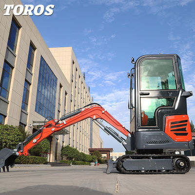 Máquina mini-excavadora de 1 tonelada multifunção Economia de espaço hidráulica