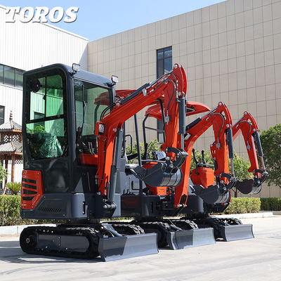Mini escavadeira de rastreamento 1200 kg Peso operacional