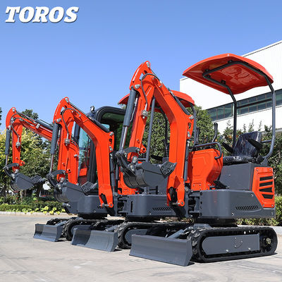 Mini máquina escavadora 1.2T da esteira rolante da velocidade ajustável para projetos de pequena escala