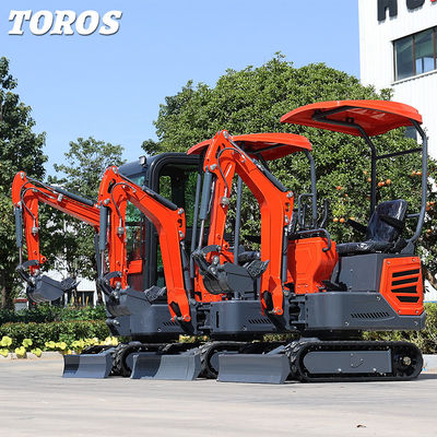 Excavadora Mini Crawler de 1,2 T de alta eficiência para jardinagem e paisagismo