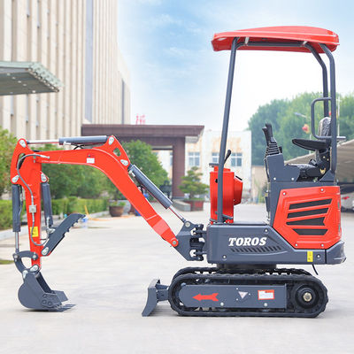 Excavadora multiuso de 1,2 T Pequena Excavadora de jardim 2870*930*2030mm Dimensão