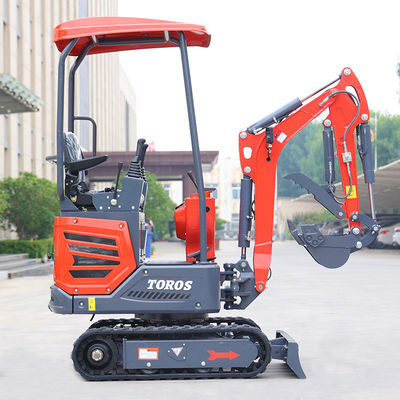 Mini máquina escavadora 1.2T da esteira rolante da velocidade ajustável para projetos de pequena escala