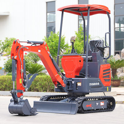 Excavadora Mini Crawler de 1,2 toneladas altamente manobrável 180 mm Largura da pista