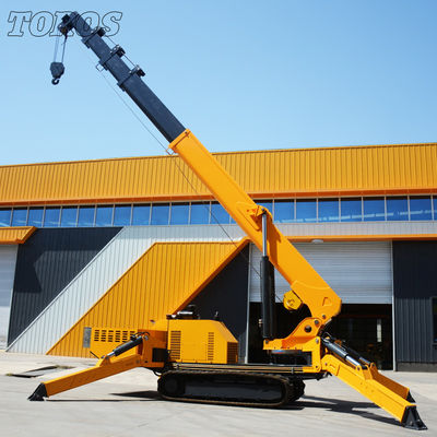 Espaço de 16.8m TOROS Tracked Spider Crane para engenharia de espaço estreito