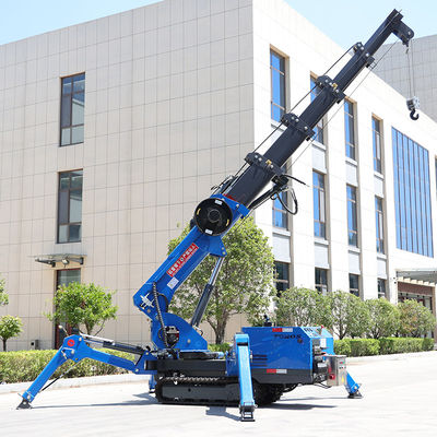 Espaço de 16.8m TOROS Tracked Spider Crane para engenharia de espaço estreito