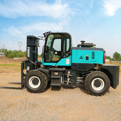 Carregador automático de terreno áspero com espessura de garfo de 2 polegadas