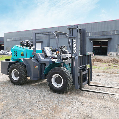 Carregador automático de terreno áspero com espessura de garfo de 2 polegadas