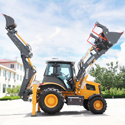função múltipla do carregador grande do Backhoe do Backhoe do carregador da roda 2500kg