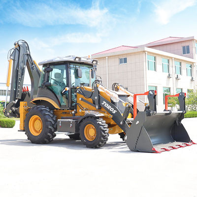 máquina compacta do carregador do Backhoe 2.5ton equipada com vários acessórios