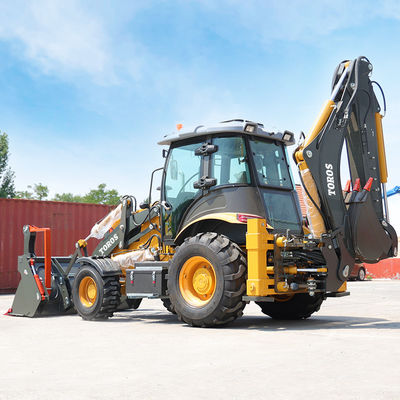 função múltipla do carregador grande do Backhoe do Backhoe do carregador da roda 2500kg