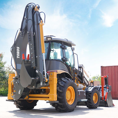 Capacidade 2500kg Excavação máquina de carregamento de roda de retroescavadeira