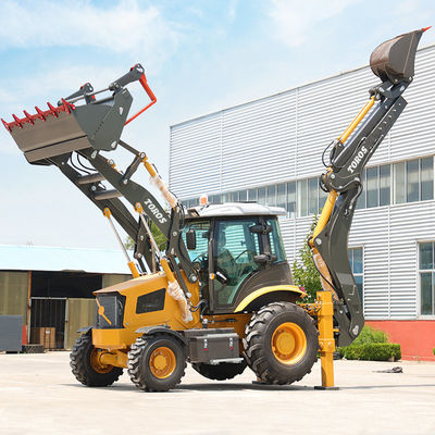 2500 kg de carga nominal Máquina de carregamento de retroescavadeira pesada para construção