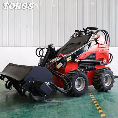OEM Eficiência Energética Pequeno Stand On Skid Steer Equipamento Velocidade de Viagem 2-4Mph