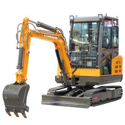 Máquina mini-excavadora versátil com largura de trilho de 300 mm e capacidade de 3,5 toneladas