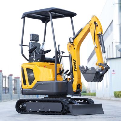 Excavadora mini-Crawler confiável 1600kg Peso de operação 30° Capacidade de escalada