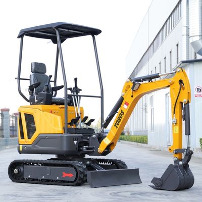 Excavadora de trilho mini confiável 920mm Distância do centro do trilho 10rpm Velocidade de giro