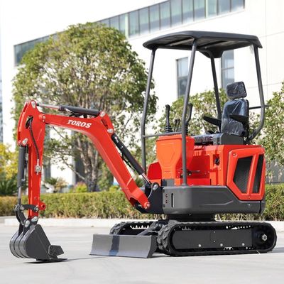 Velocidade de rotação 10 Rpm Mini Excavadora Crawler 16mpa Para Projetos de Construção